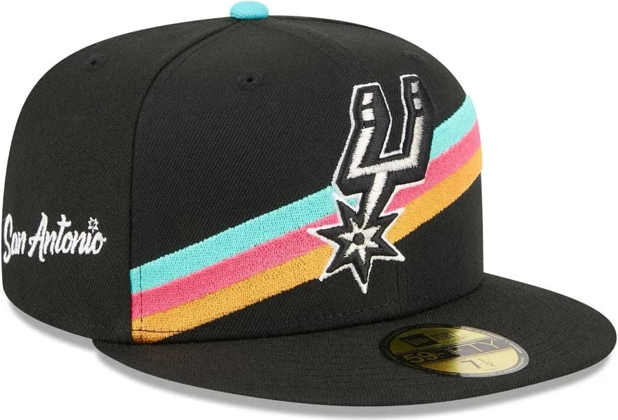 New Era San Antonio Spurs Black 2025/26 City Edition 59FIFTY Fitted Hat - Men's