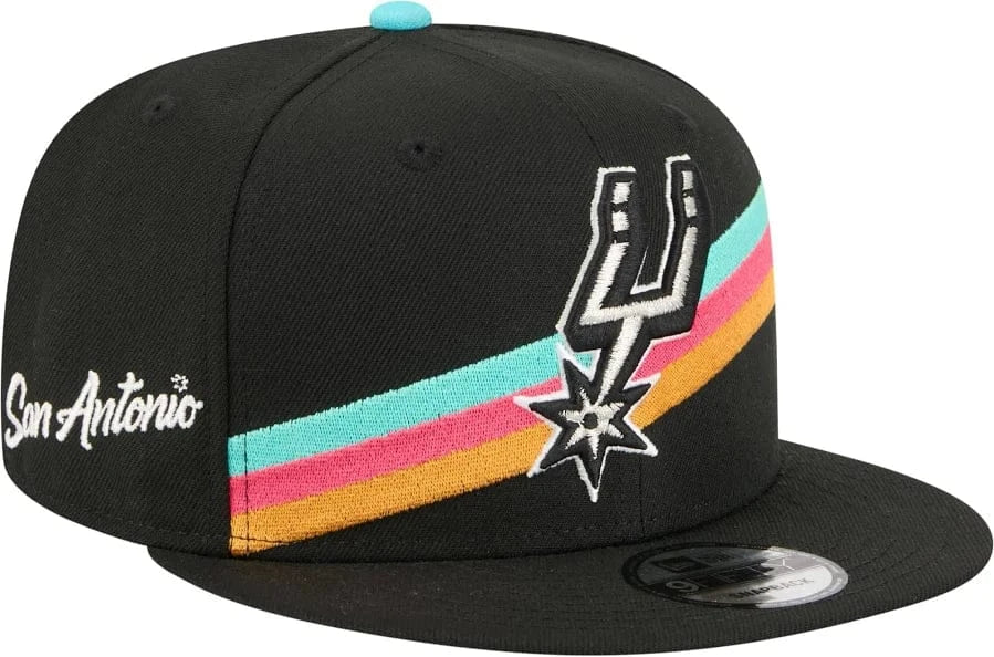 New Era San Antonio Spurs 2025/26 City Edition Black 9FIFTY Snapback Hat - Men's