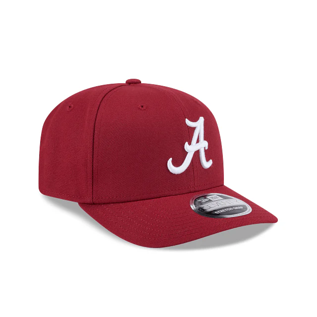 Adult Alabama Crimson Tide New Era Crimson Replica Team Logo 9SEVENTY Stretch-Snapback Hat - Men's - Image 2