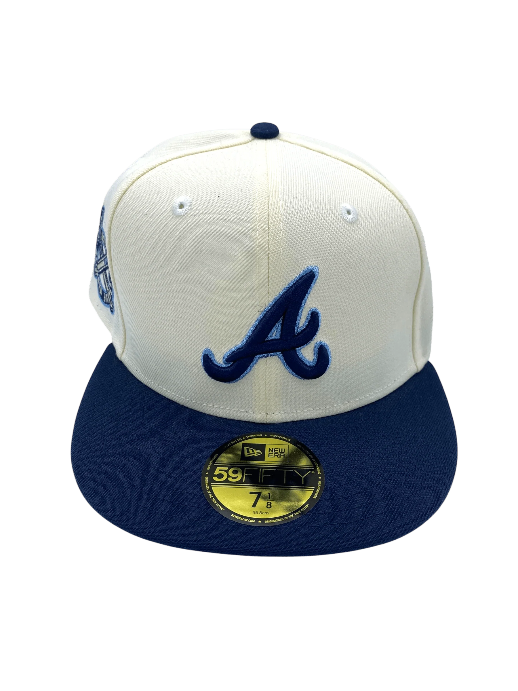 Adult Atlanta Braves New Era Chrome Custom Side Patch 59FIFTY Fitted Hat - Men's - Image 4