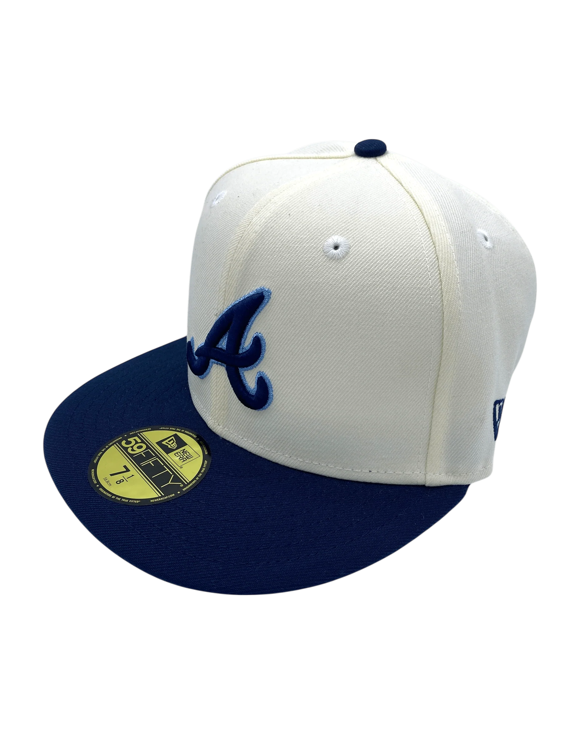 Adult Atlanta Braves New Era Chrome Custom Side Patch 59FIFTY Fitted Hat - Men's - Image 5