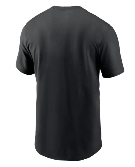 Adult Atlanta Falcons Nike Black Essential Wordmark T-Shirt - Men's - Image 3