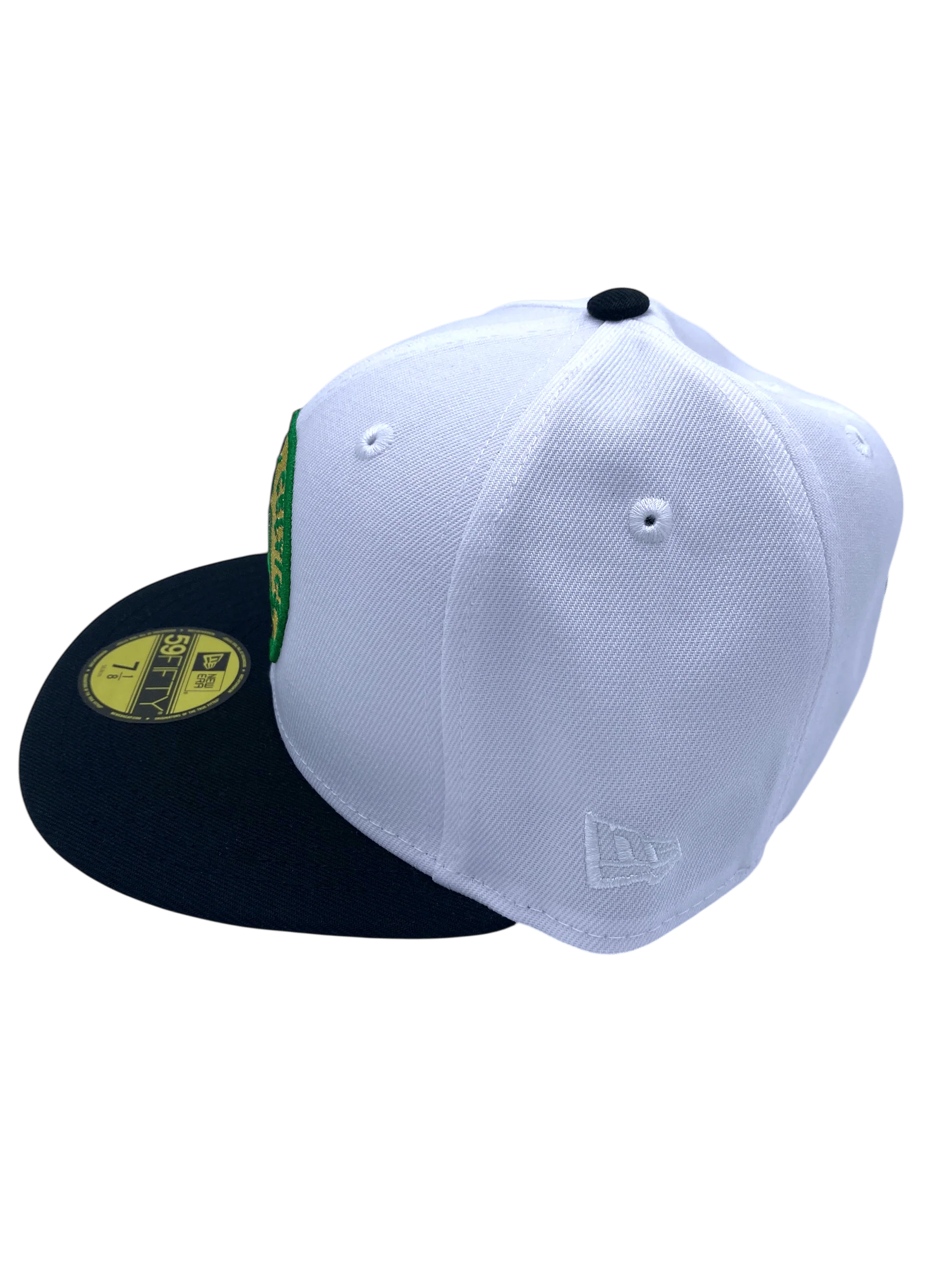 Adult Boston Celtics New Era White The Finals Custom Side Patch 59FIFTY Fitted Hat - Men's - Image 6