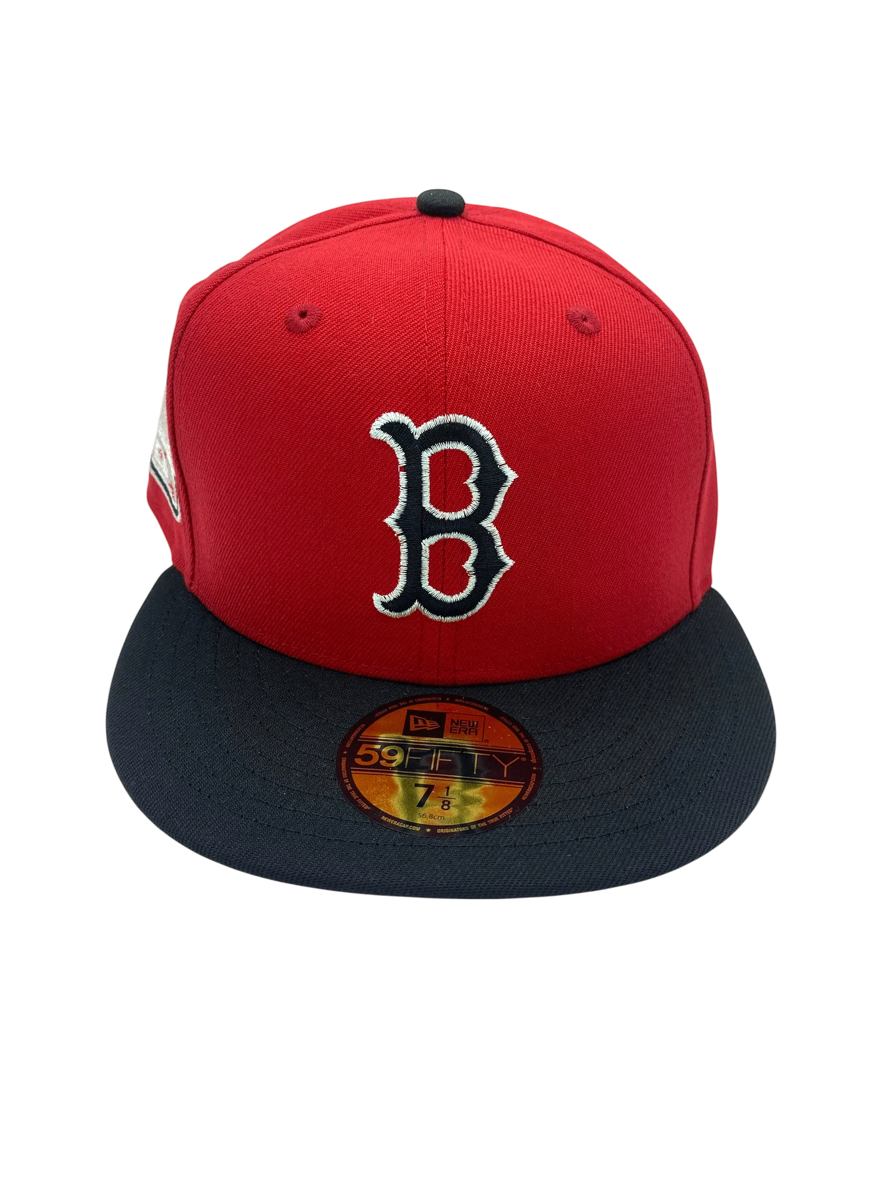 Adult Boston Red Sox New Era Red/Black Movie Pack Custom Side Patch 59FIFTY Fitted Hat - Men's - Image 5