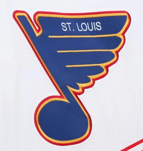 Adult Brett Hull St. Louis Blues Mitchell & Ness 1995 White Jersey - Men's - Image 4