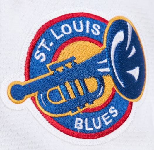 Adult Brett Hull St. Louis Blues Mitchell & Ness 1995 White Jersey - Men's - Image 5