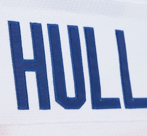 Adult Brett Hull St. Louis Blues Mitchell & Ness 1995 White Jersey - Men's - Image 6