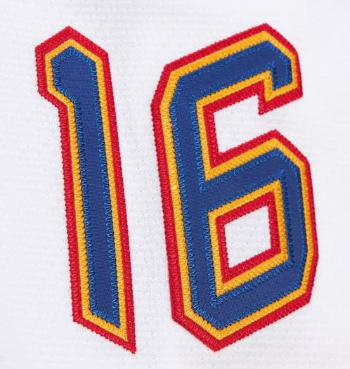 Adult Brett Hull St. Louis Blues Mitchell & Ness 1995 White Jersey - Men's - Image 7