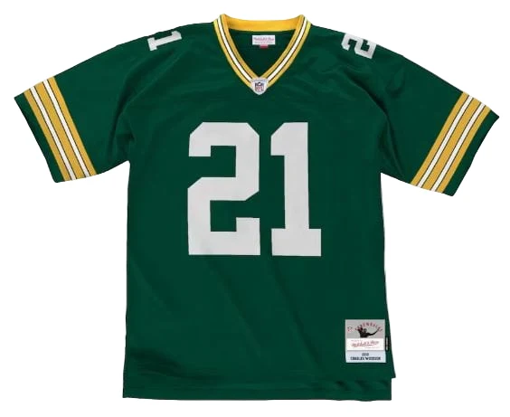 Adult Charles Woodson Green Bay Packers Mitchell & Ness 2010 NFL Green Throwback Jersey - Men's - Image 2