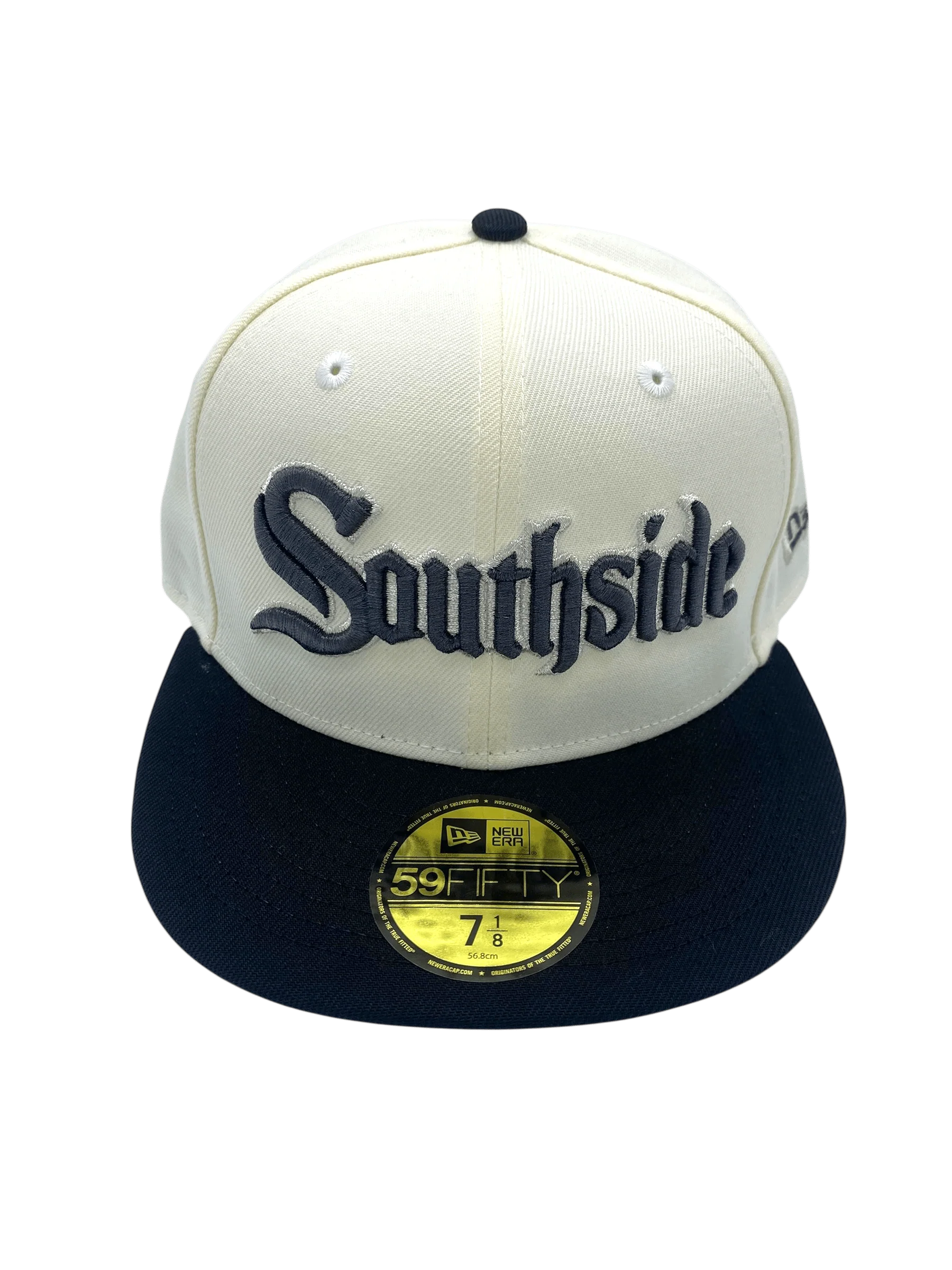 Adult Chicago White Sox New Era Chrome Plain Jane Southside Custom 59FIFTY Fitted Hat - Men's - Image 3