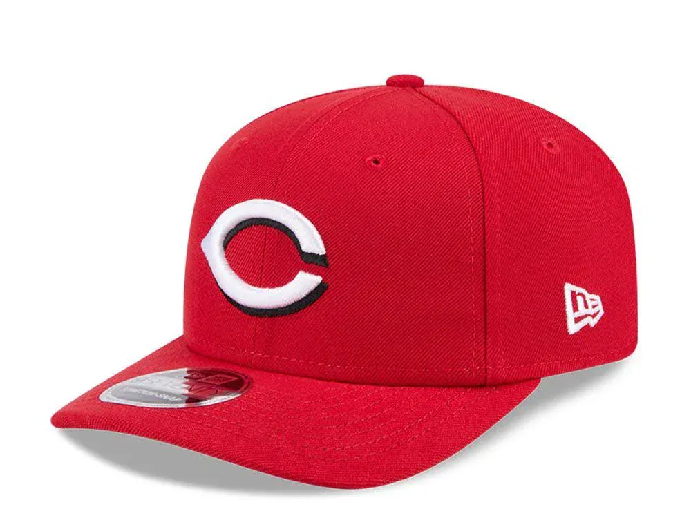 Adult Cincinnati Reds New Era Red Replica Team Logo 9SEVENTY Stretch-Snapback Hat - Men's