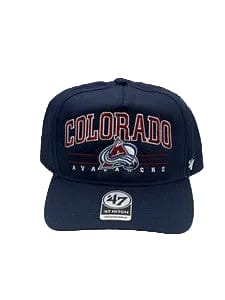 Adult Colorado Avalanche '47 Black Roscoe 2 Tone Hitch Adjustable Snapback Hat - Men's