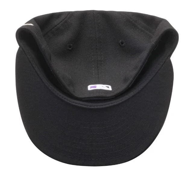 Adult Colorado Rockies New Era Black Authentic Collection On-Field 59FIFTY Fitted Hat - Men's - Image 2