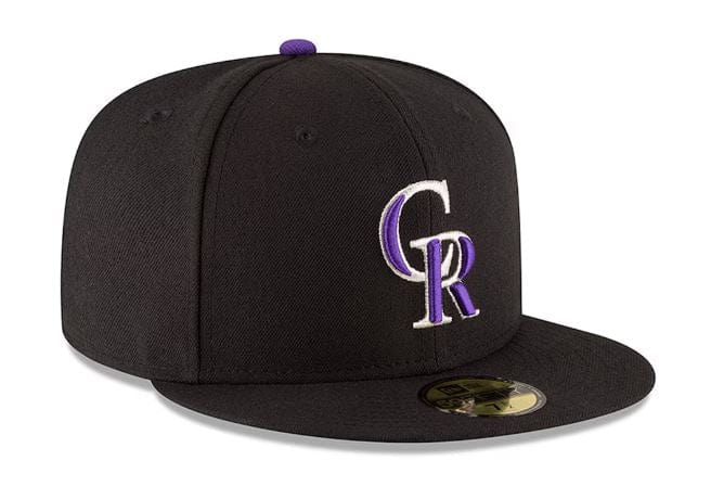 Adult Colorado Rockies New Era Black Authentic Collection On-Field 59FIFTY Fitted Hat - Men's - Image 4