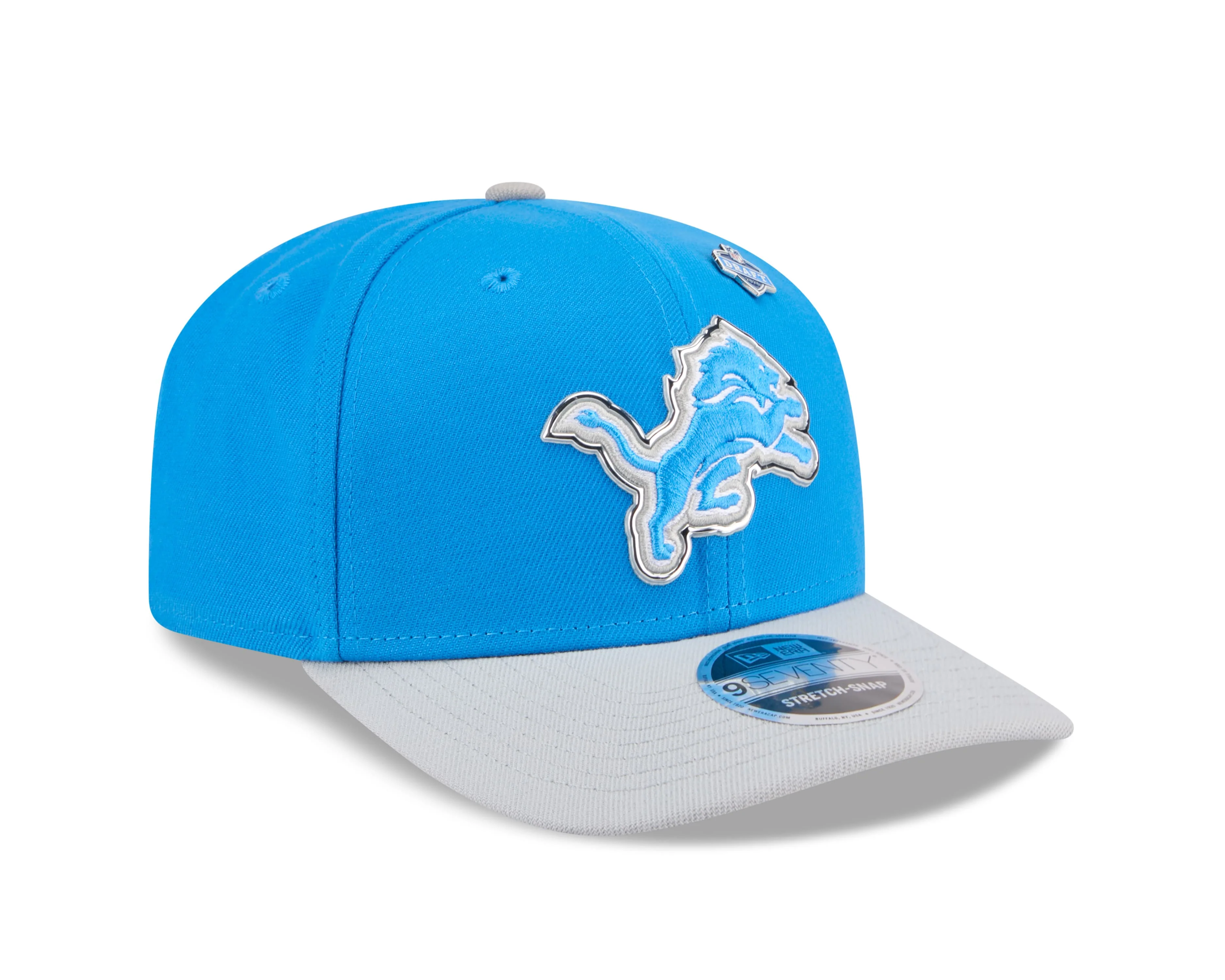 Adult Detroit Lions New Era Team Color 2026 NFL Draft 9SEVENTY Stretch Snap Adjustable Hat - Men's - Image 2