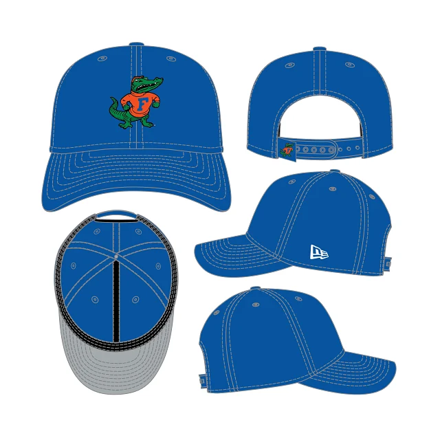 Adult Florida Gators New Era Blue Replica Team Logo 9SEVENTY Stretch-Snapback Hat - Men's - Image 7