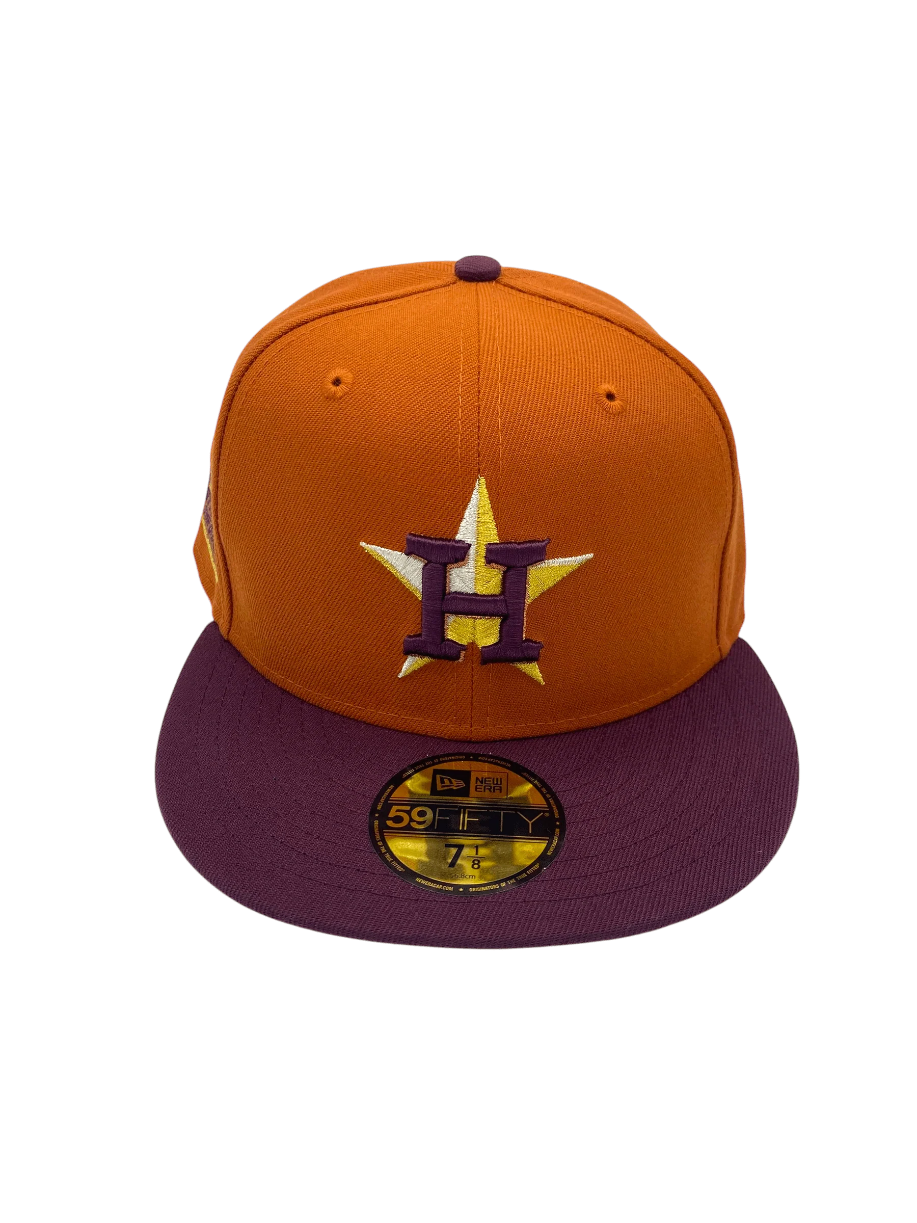 Adult Houston Astros New Era Rusty Orange Side Patch 59FIFTY Fitted Hat - Men's - Image 4