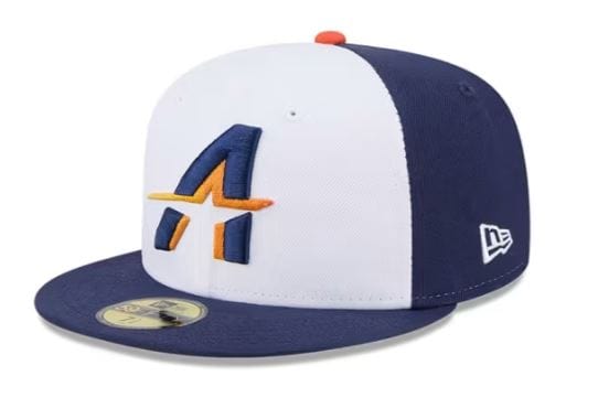 Adult Houston Astros New Era White/Navy 2025 City Connect Official On Field 59FIFTY Fitted Hat - Men's