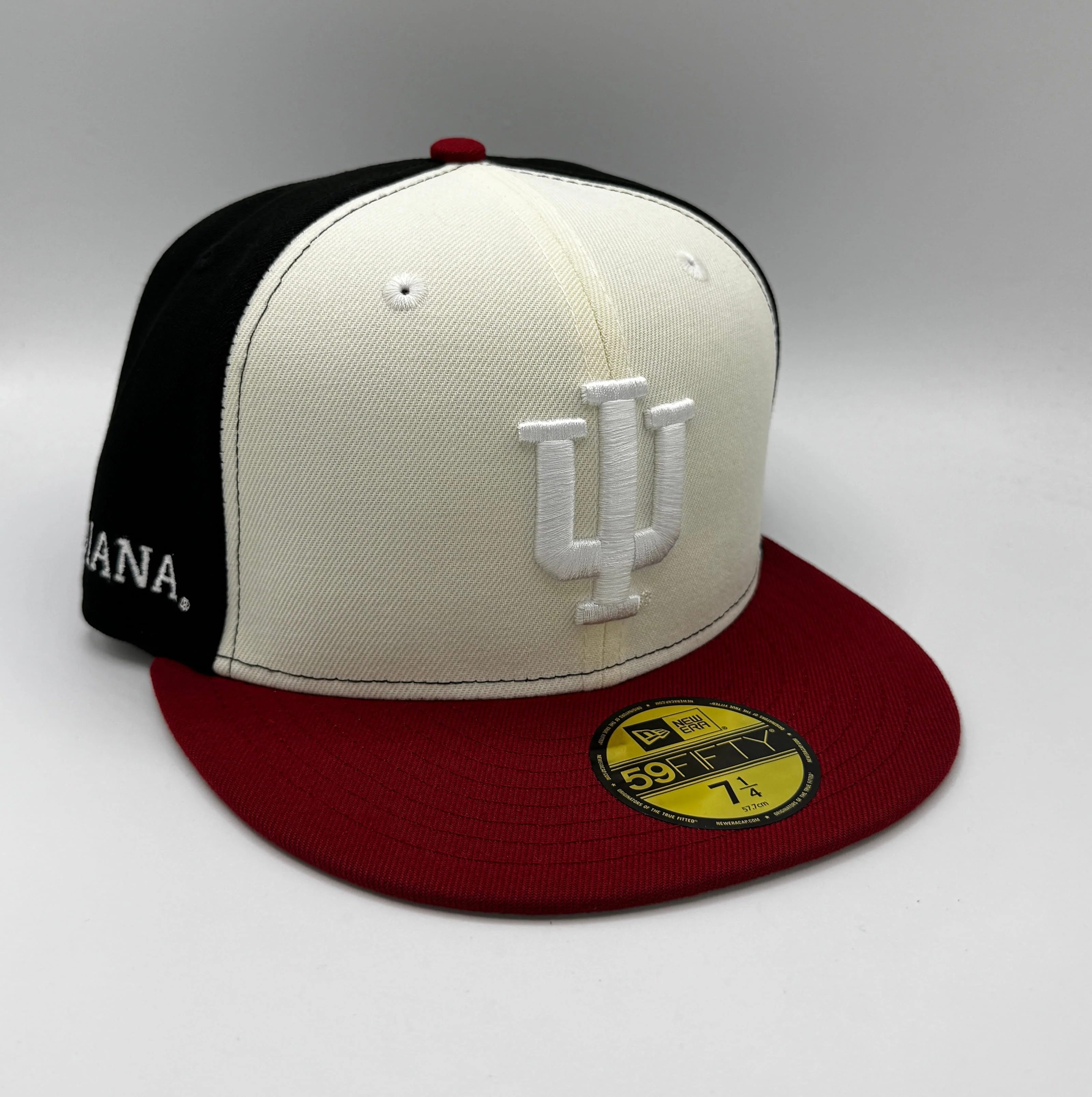 Adult Indiana Hoosiers Chrome New Era NCAA 'Cignetti' Custom 59FIFTY Fitted Hat - Men's