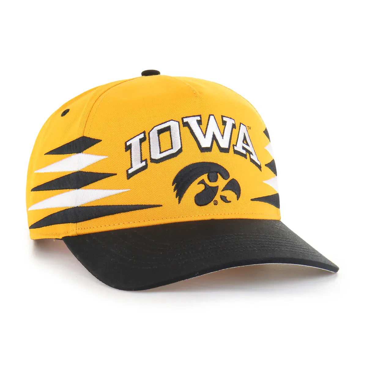 Adult Iowa Hawkeyes '47 Yellow Diamond Cut Hitch Adjustable Snapback Hat - Men's - Image 4