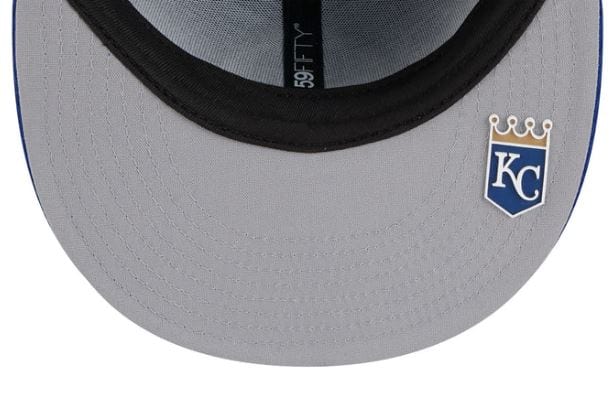 Adult Kansas City Royals New Era Blue 2025 MLB Alternate Clubhouse 59FIFTY Fitted Hat - Men's - Image 2