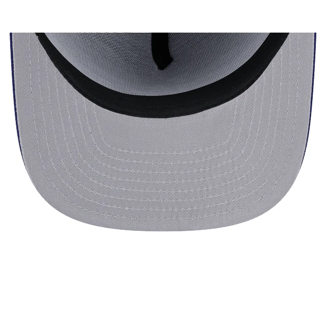 Adult Los Angeles Dodgers New Era Blue Team Poly A-Frame 9FIFTY Adjustable Snapback Hat - Men's - Image 6