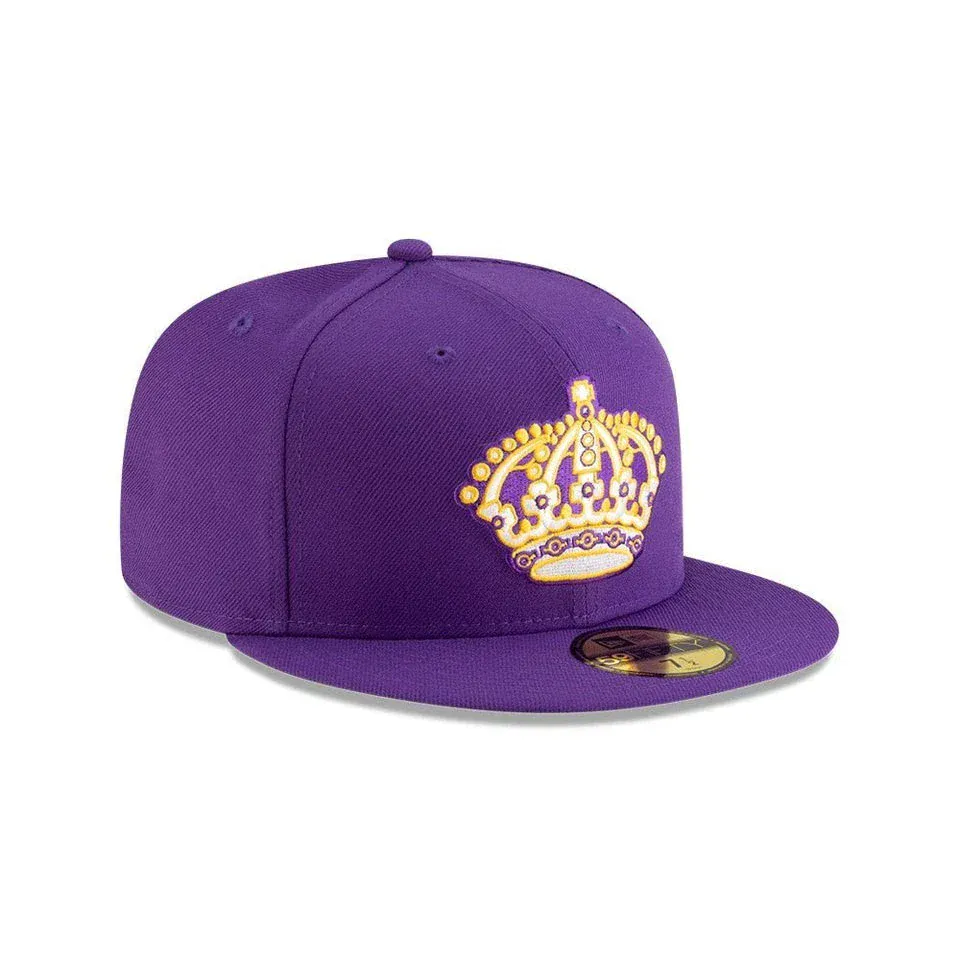 Adult Los Angeles Kings New Era Purple 59FIFTY Fitted Hat - Men's - Image 3