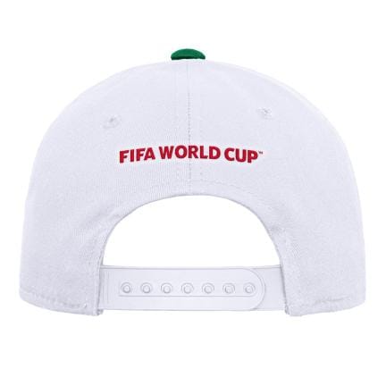 Adult Mexico 2026 FIFA World Cup White Pro Crown Curved Brim Snapback Cap - Men's - Image 2