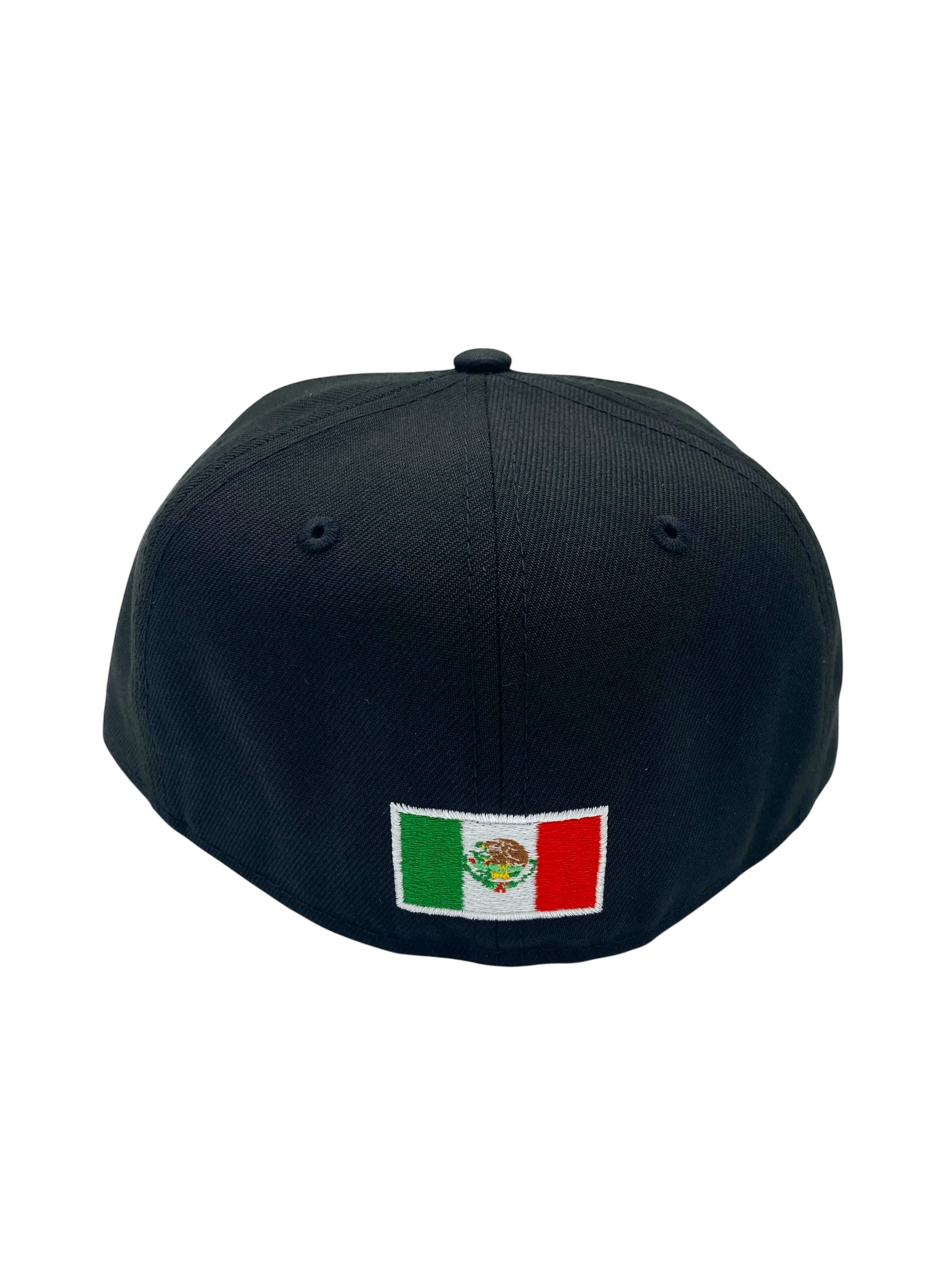 Adult Mexico New Era Black/Gold Logo Custom 59FIFTY Fitted Hat -Men's - Image 3