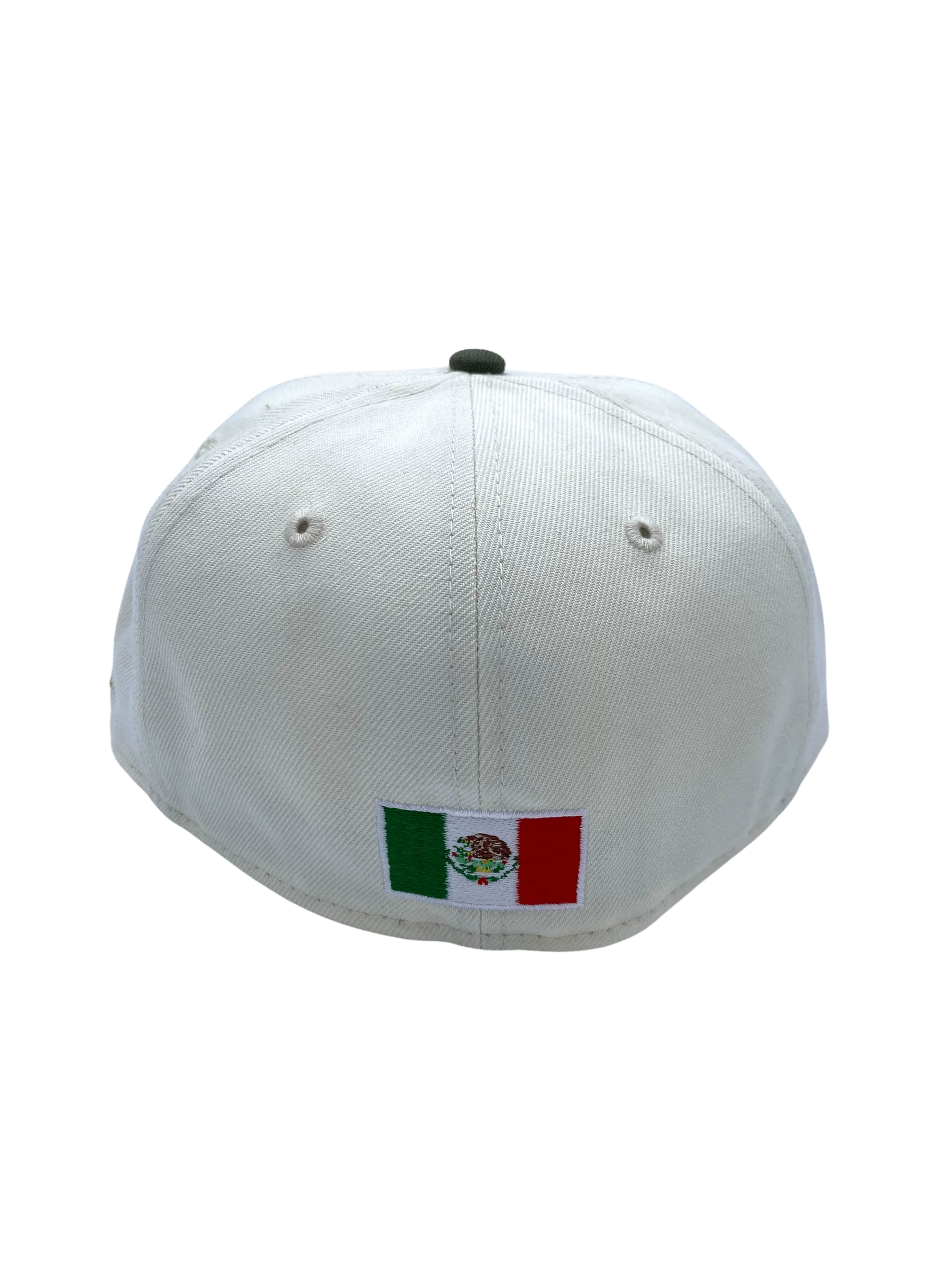 Adult Mexico New Era Chrome/Olive Green Custom 59FIFTY Fitted Hat -Men's - Image 3