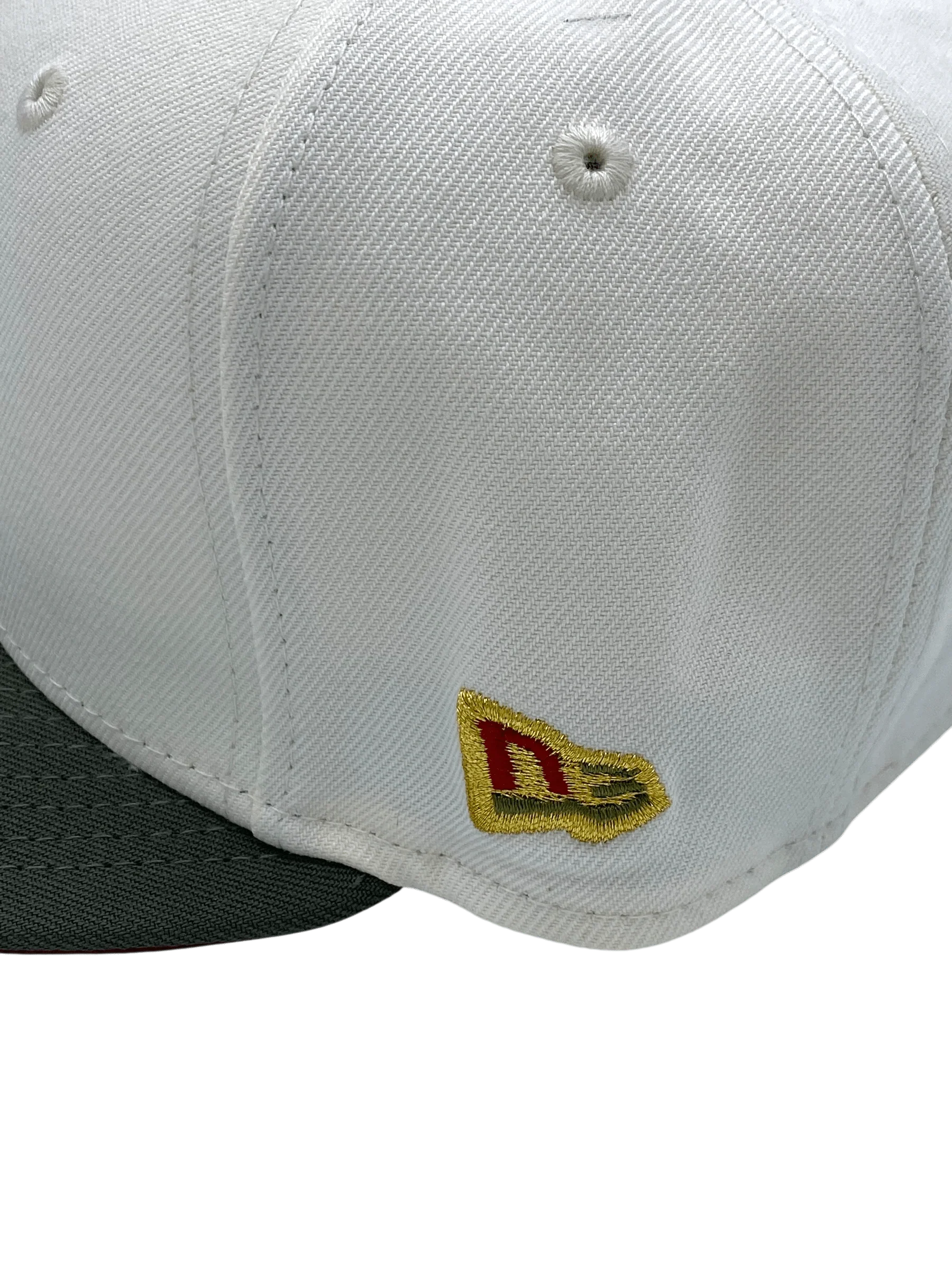 Adult Mexico New Era Chrome/Olive Green Custom 59FIFTY Fitted Hat -Men's - Image 4