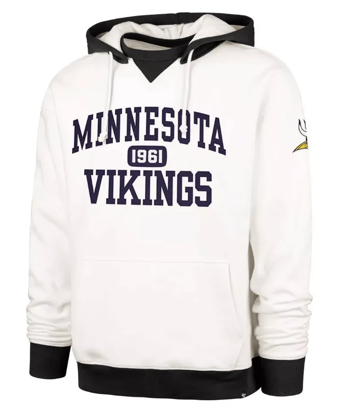 Adult Minnesota Vikings '47 Sandstone Skipper Hooded Sweatshirt - Men's