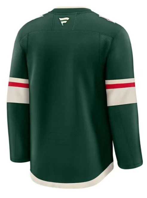 Adult Minnesota Wild Fanatics Premium Green Authentic Blank Home Jersey - Men's - Image 3