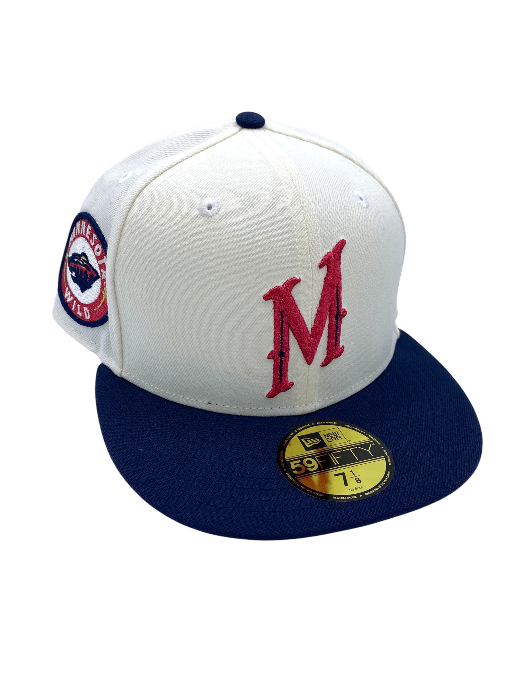Adult Minnesota Wild New Era Chrome Wild Nights at the Ballpark 2.0 Custom Side Patch 59FIFTY Fitted Hat - Men's