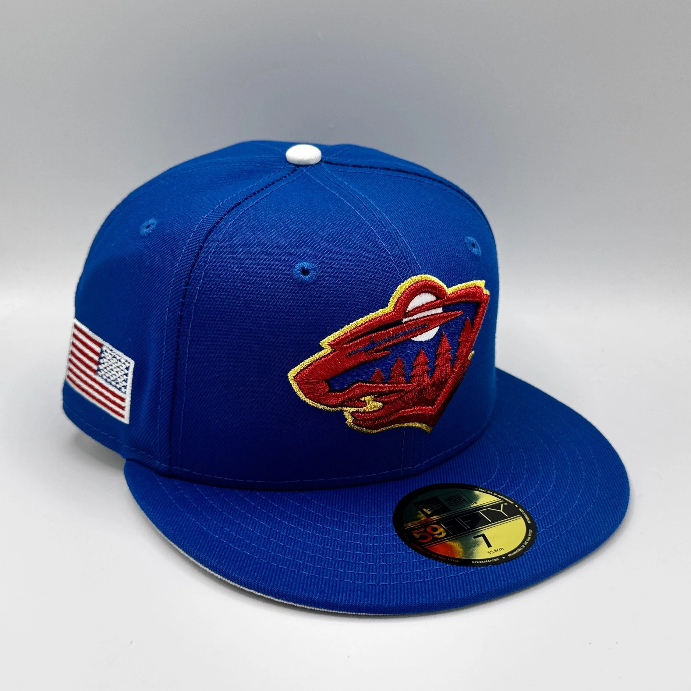 Adult Minnesota Wild New Era Goldy Boldy Custom 59FIFTY Fitted Hat - Men's