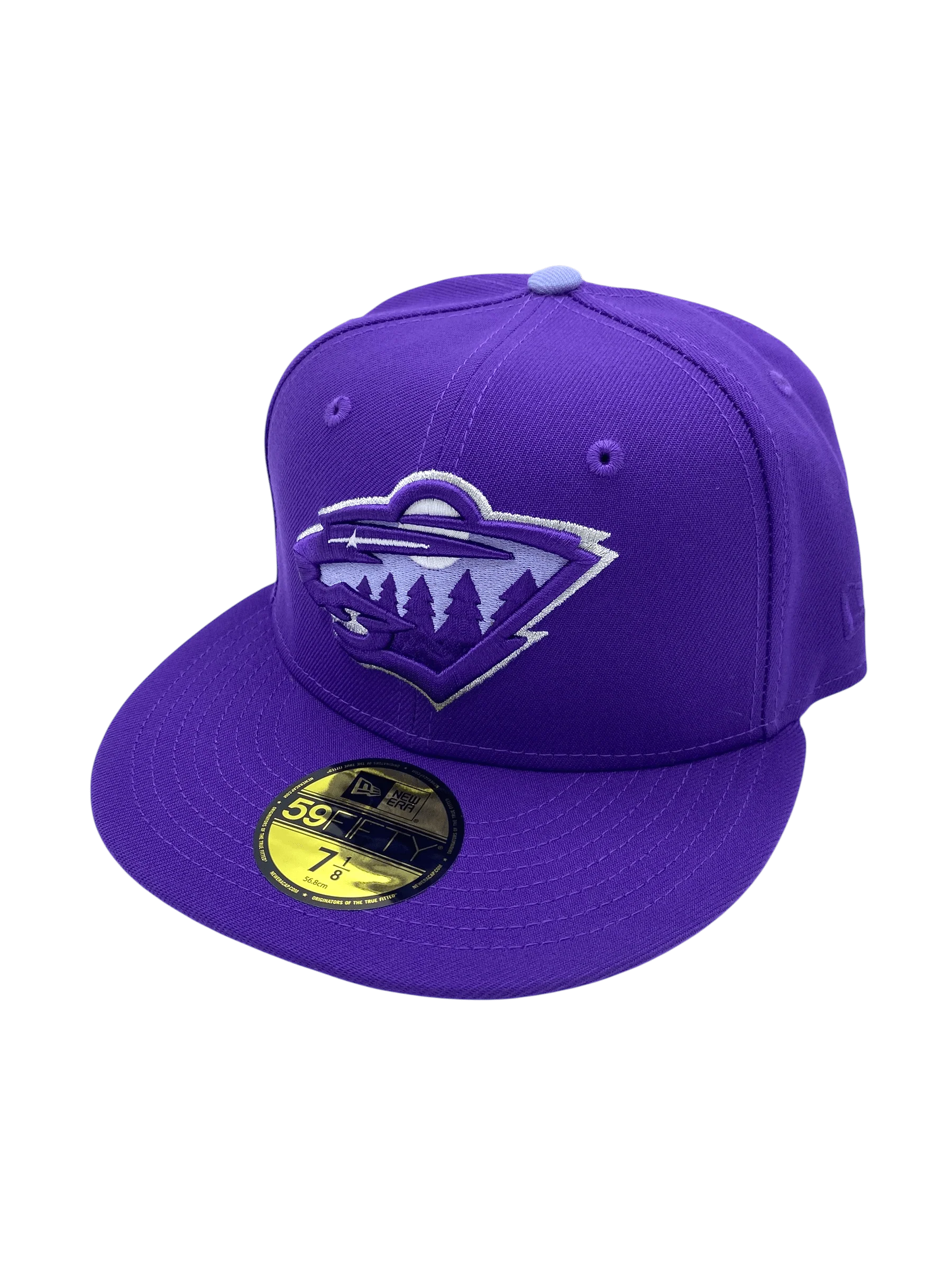 Adult Minnesota Wild New Era Purple Frost Custom 59FIFTY Fitted Hat - Men's