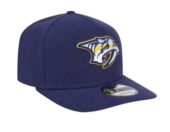 Adult Nashville Predators New Era Navy A-Frame 9FIFTY Adjustable Snapback Hat -Men's - Image 5