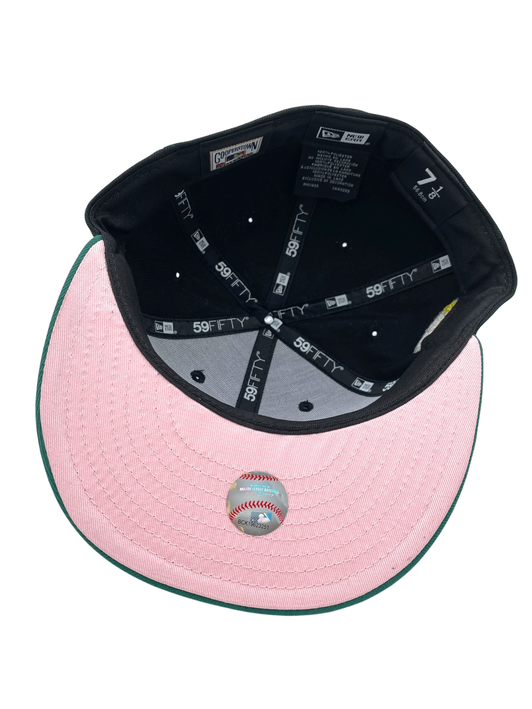 Adult Oakland A's New Era Black Chillin Stomper Side Patch 59FIFTY Fitted Hat - Men's - Image 2