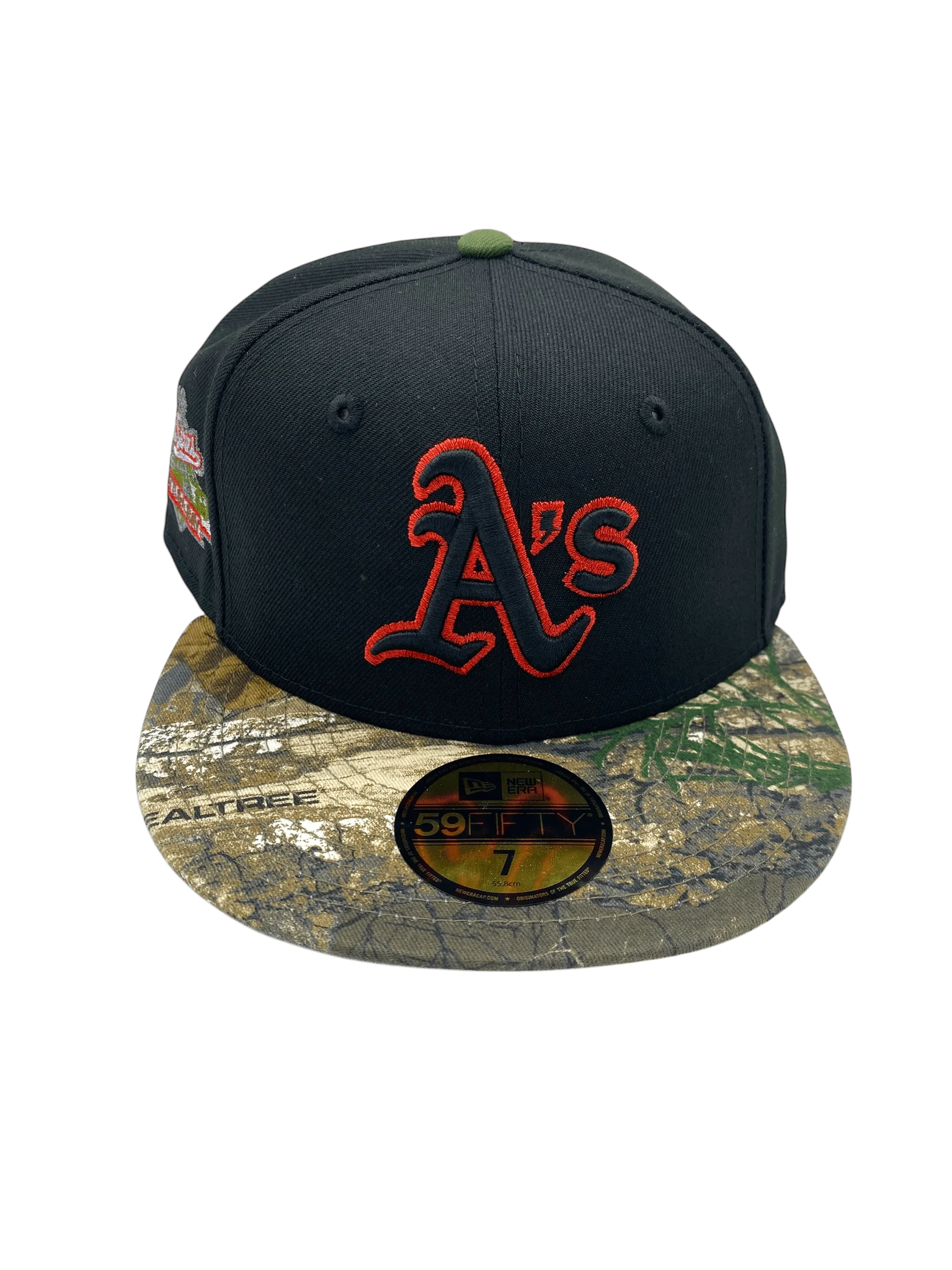 Adult Oakland Athletics New Era Black/Camo Custom 59FIFTY Fitted Hat - Men's - Image 5
