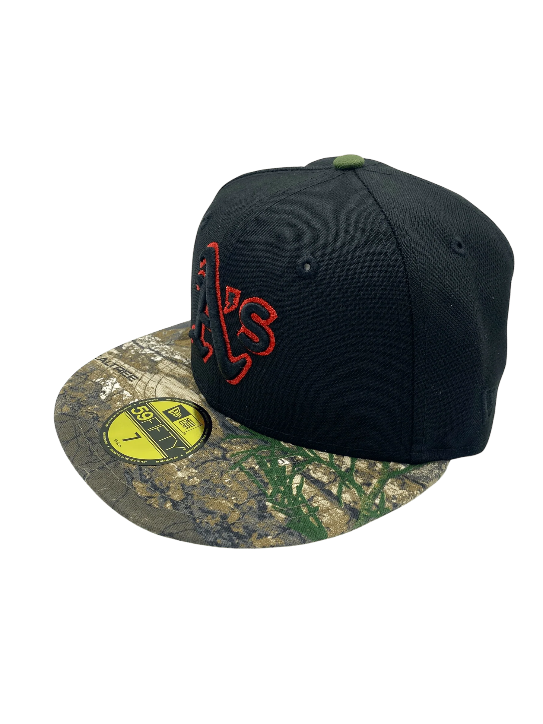 Adult Oakland Athletics New Era Black/Camo Custom 59FIFTY Fitted Hat - Men's - Image 6