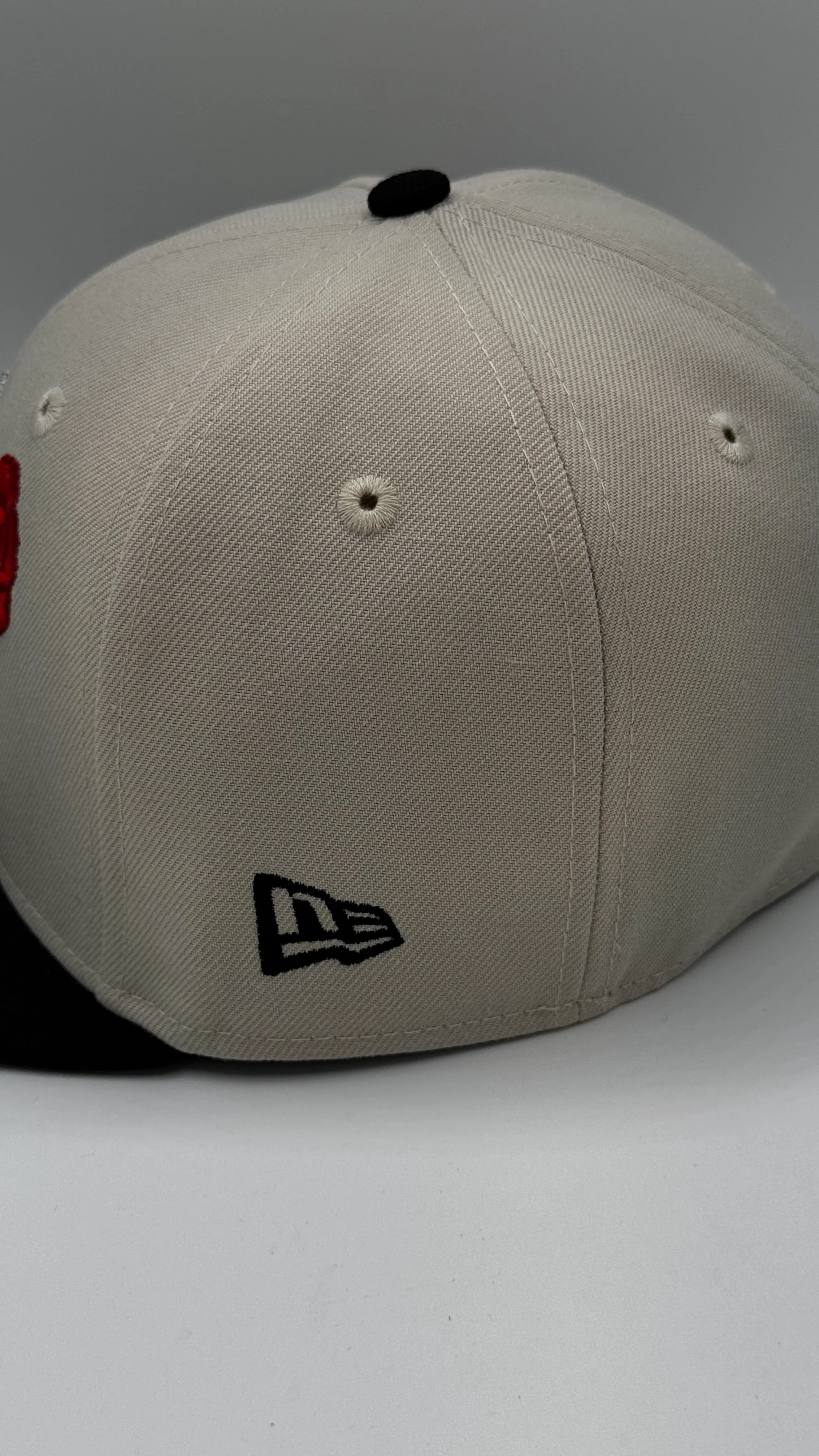 Adult Oakland Raiders New Era Black ROSE BOWL RAIDERS Custom Side Patch 59FIFTY Fitted Hat - Men's - Image 5