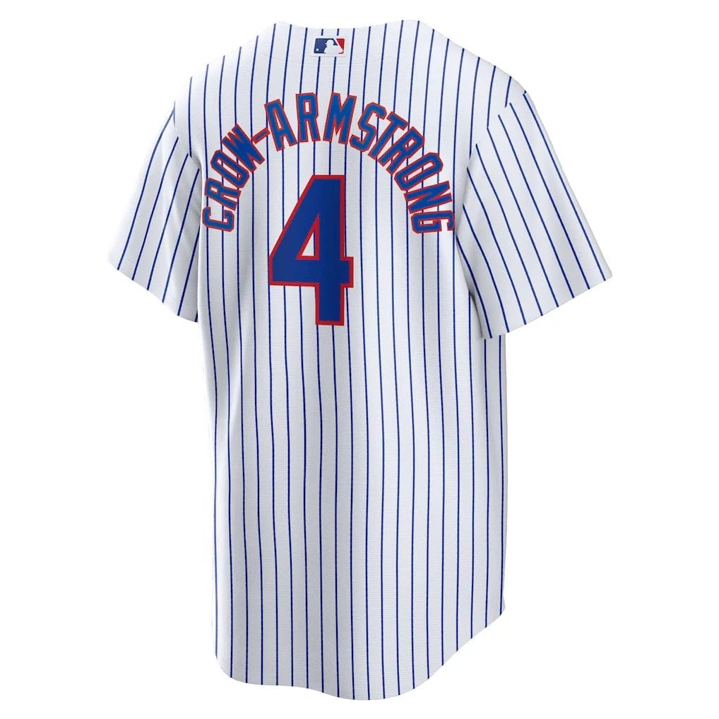 Adult Pete Crow-Armstrong Chicago Cubs Nike White Replica Player Jersey - Men's - Image 2