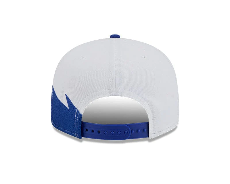 Adult Philadelphia 76ers New Era Blue NBA Jagged 9FIFTY Snapback Hat - Men's - Image 2