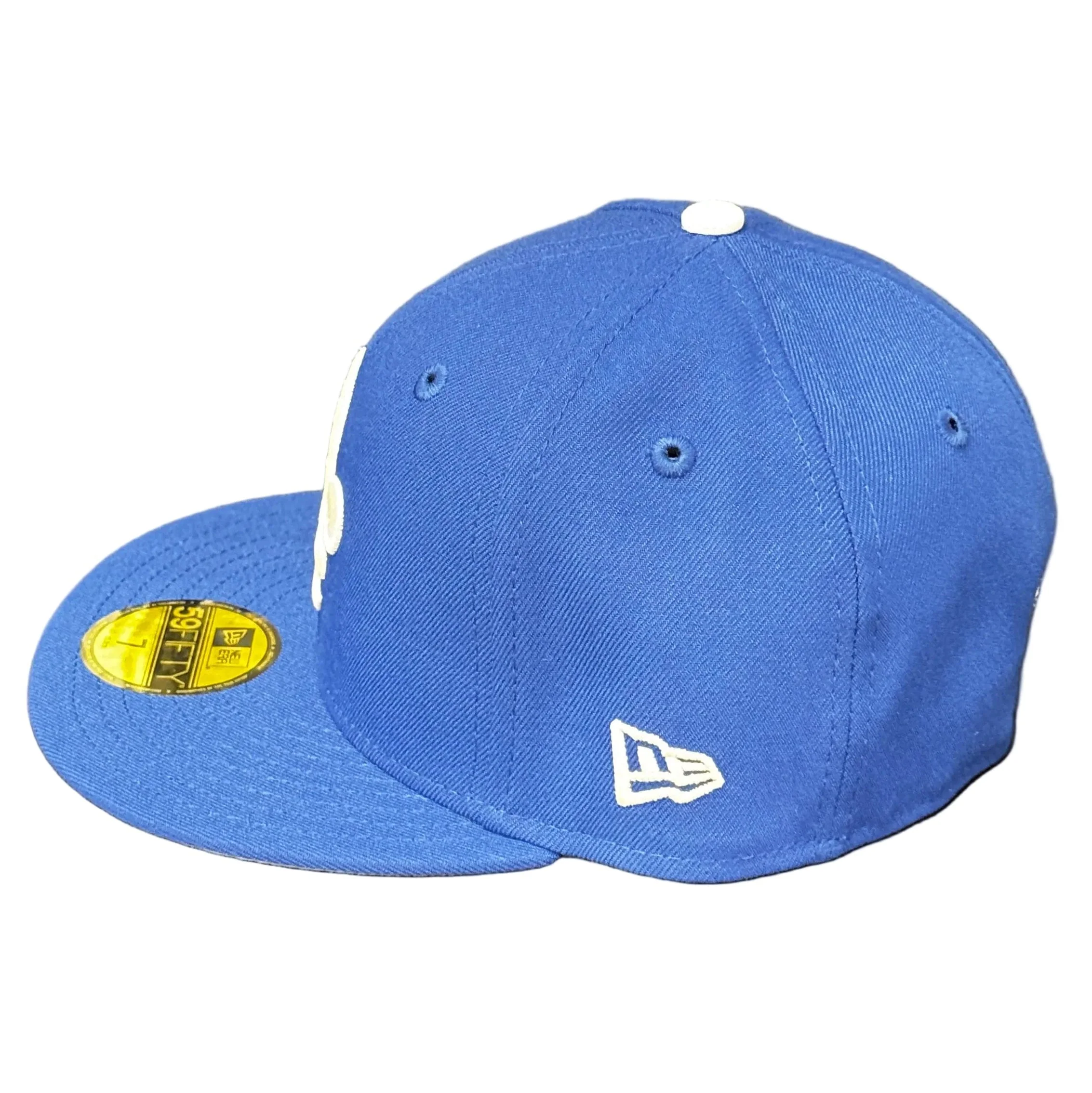Adult Quebec Nordiques New Era Blue Custom Side Patch 59FIFTY Fitted Hat - Men's - Image 4