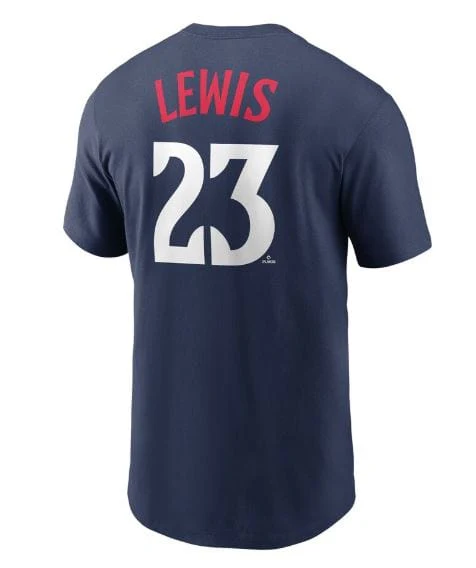 Adult Royce Lewis Minnesota Twins Nike Navy Name & Number T-Shirt - Men's - Image 2