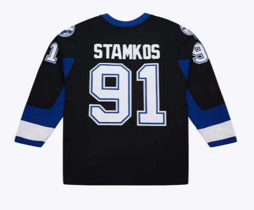Adult Steven Stamkos Tampa Bay Lightning Mitchell & Ness 2008 Black Jersey - Men's - Image 2