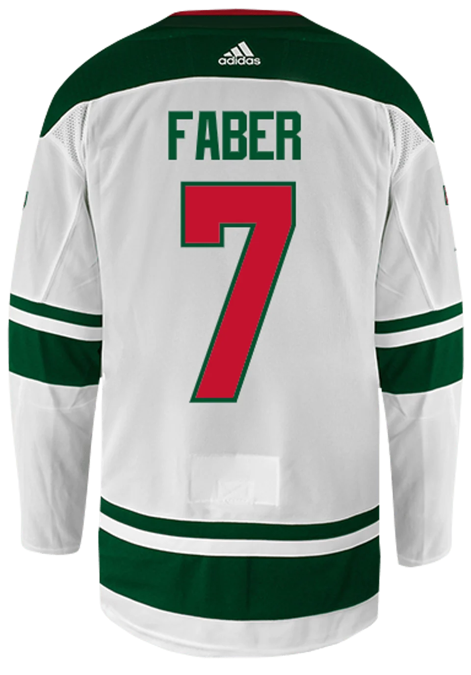 Adult Brock Faber adidas Minnesota Wild adidas White Authentic Player Jersey - Men's