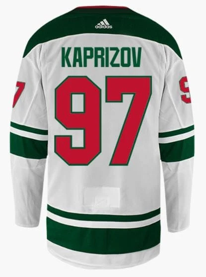 Adult Kirill Kaprizov adidas Minnesota Wild adidas White Authentic Player Jersey - Men's - Image 2