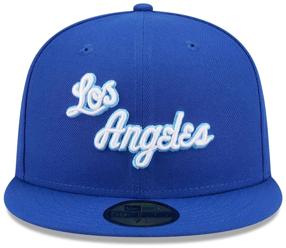Adult Los Angeles Lakers Blue Hardwood Classic Team Logo 59Fifty Fitted Hat - Men's - Image 2