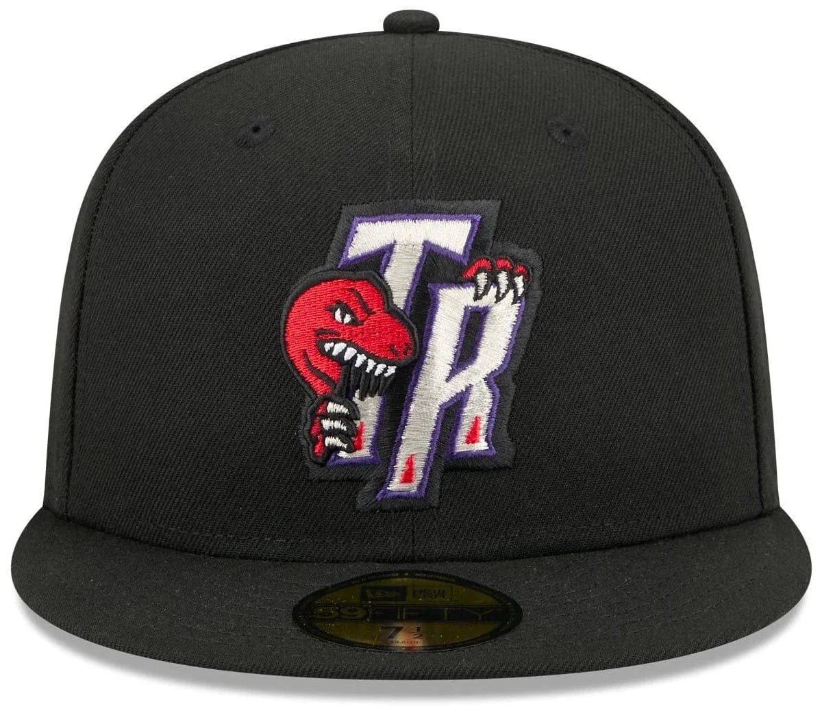 Adult Toronto Raptors Black Hardwood Classic Team Logo 59Fifty Fitted Hat - Men's - Image 2